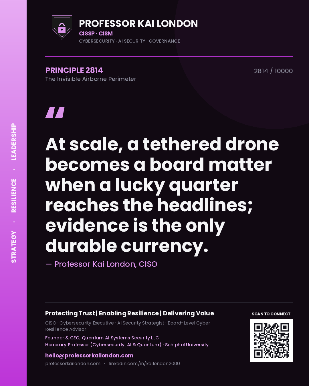 Professor Kai London principle 2814: At scale, a tethered drone becomes a board matter when a lucky quarter reaches the headlines; evidence is the only durable currency.