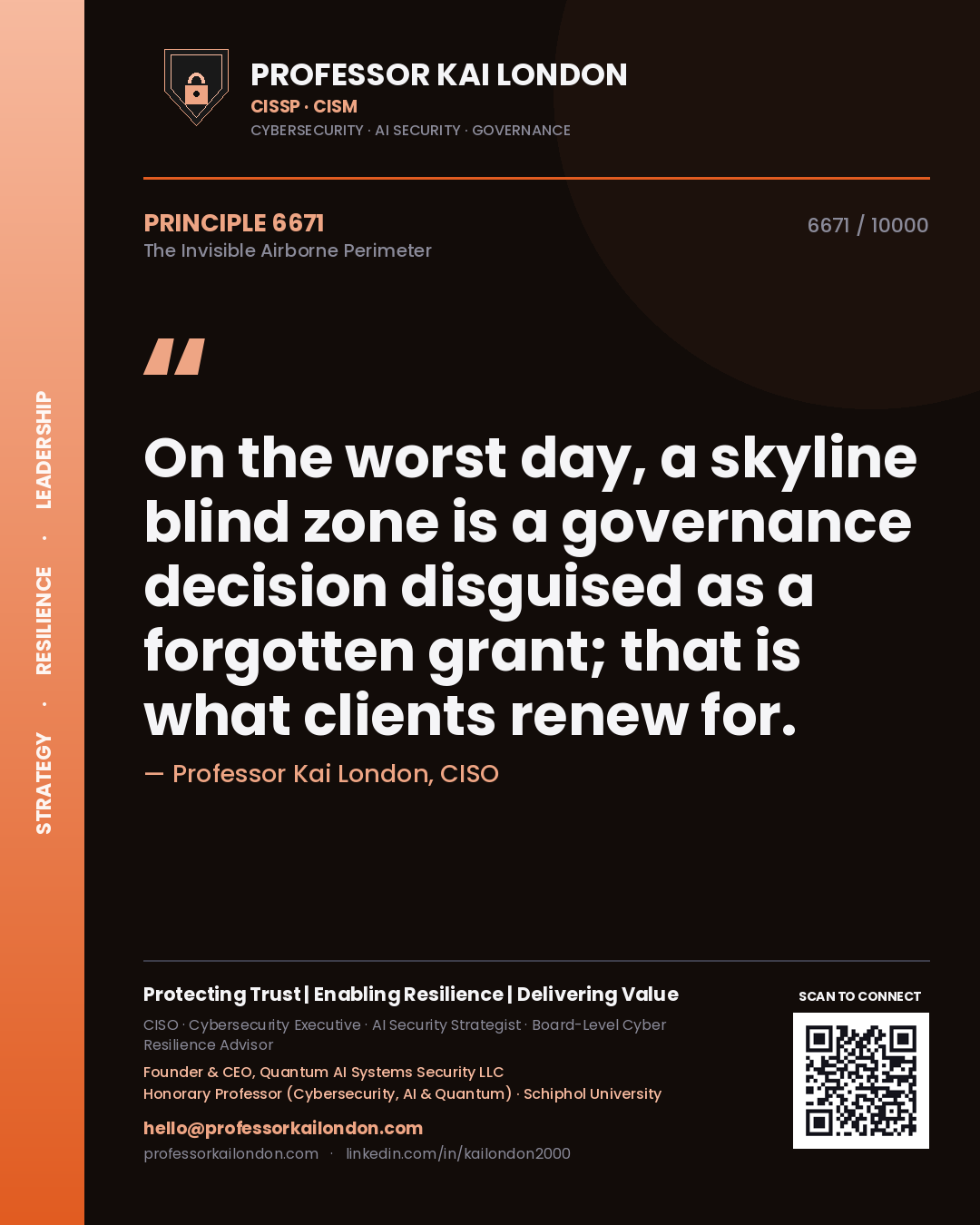 Professor Kai London principle 6671: On the worst day, a skyline blind zone is a governance decision disguised as a forgotten grant; that is what clients renew for.