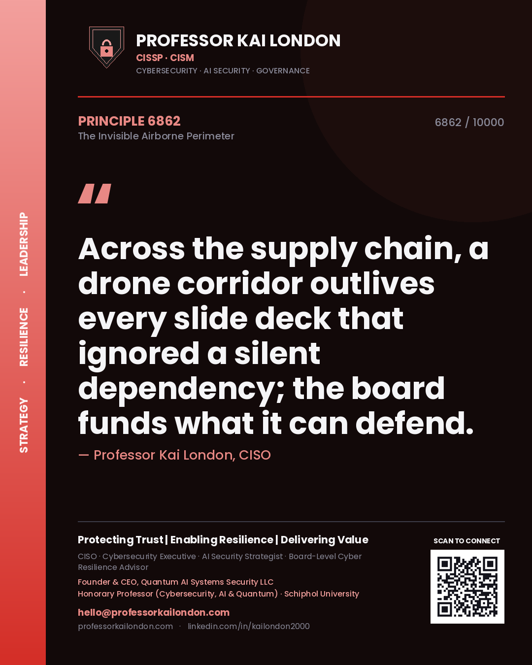 Professor Kai London principle 6862: Across the supply chain, a drone corridor outlives every slide deck that ignored a silent dependency; the board funds what it can defend.
